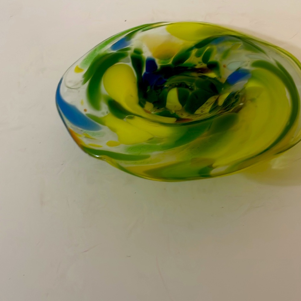 Venetian glass ash Tray or candy dish